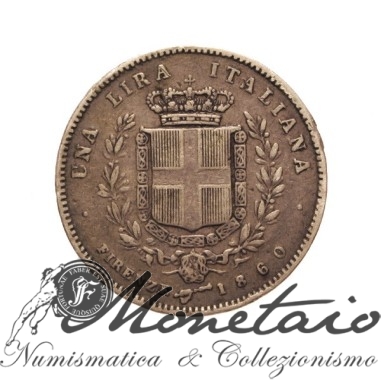 1 Lira 1860 Firenze 1° Tipo