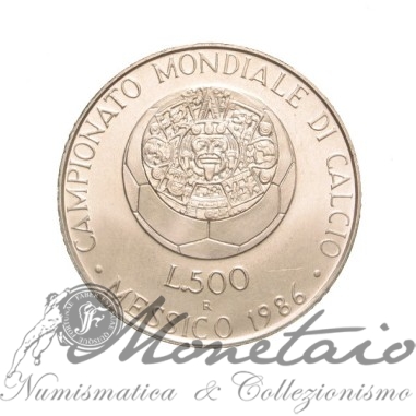 500 Lire 1986 "Mexico '86"