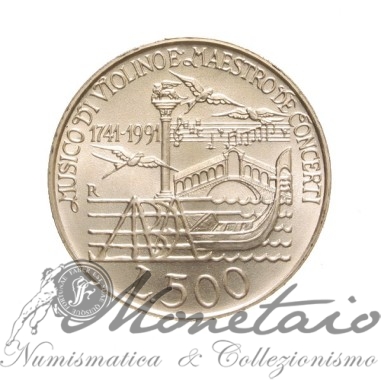 500 Lire 1991 "Antonio Vivaldi"
