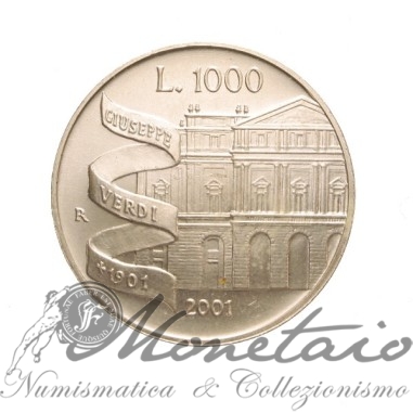 1000 Lire 2001 "Giuseppe Verdi"