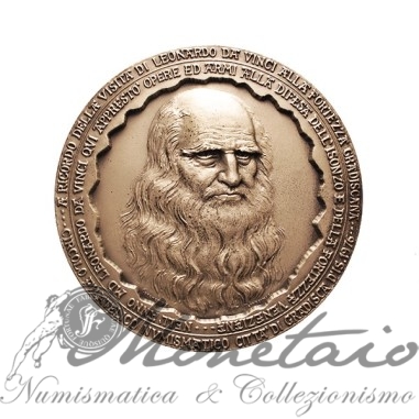 Medaglia 1976 Visita Leonardo Da Vinci a Gradisca