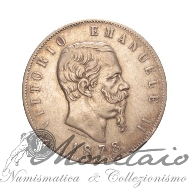 5 Lire 1878 - 2° Tipo