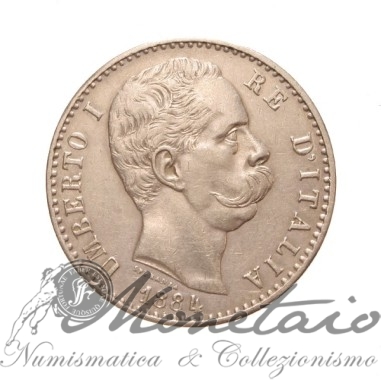 2 Lire 1884 - 1° Tipo