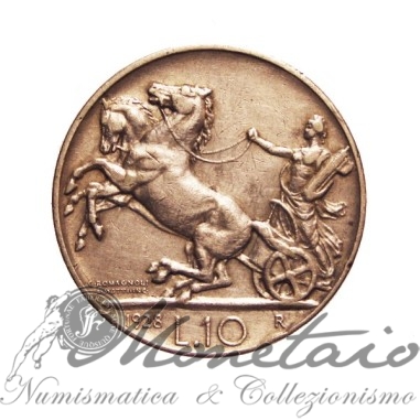 10 Lire 1928**  "Biga"