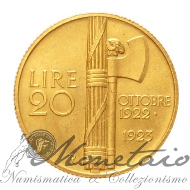 20 Lire 1923 "Fascetto"