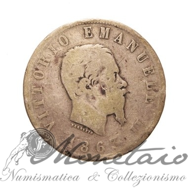 2 Lire 1863 "Valore" Napoli