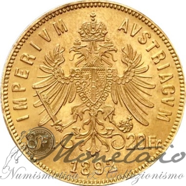20 Franken 1892 Österreich (Marengo)