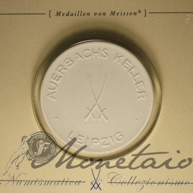 Medaglia Meissen Porcellana Leipzig