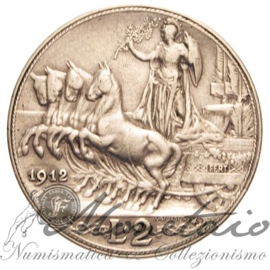 2 Lire 1912 "Quadriga Veloce"