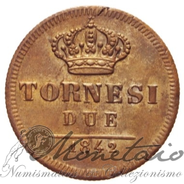 2 Tornesi 1842 Napoli