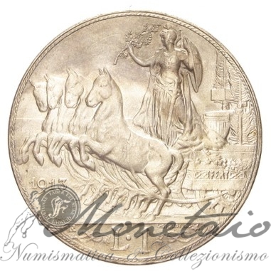 1 Lira 1913  "Quadriga Veloce"