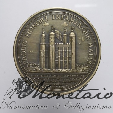 Riproduzione Medaglia Commemorativa 1688 "Imprigionamento e Assoluzione dei 7 Vescovi in Inghilterra"