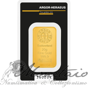 GoldBar 20g Argor-Heraeus