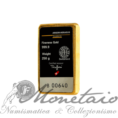 GoldBar 250g Argor-Heraeus