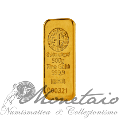 Lingotto 500 grammi 999,9 Argor-Heraeus