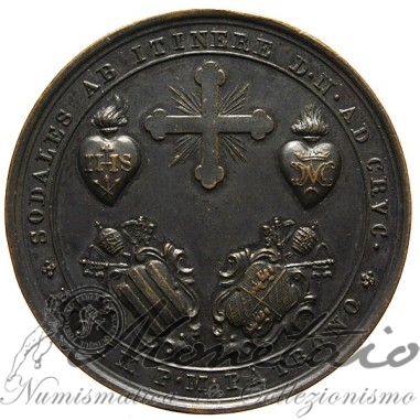 Medaglia Pio IX - Ordine dei Frati Minori 1851