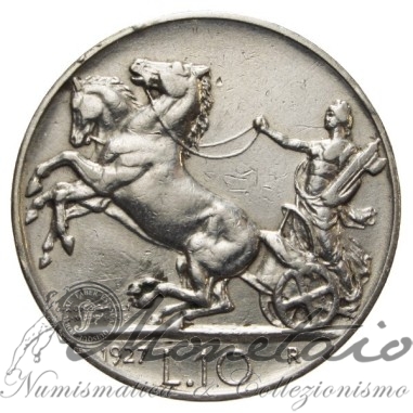 10 Lire 1927**  "Biga"