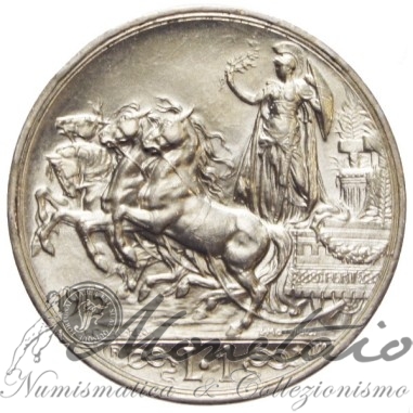 1 Lira 1915 "Quadriga Briosa"