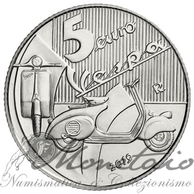 Italia Trittico 5 Euro 2019 "Vespa"