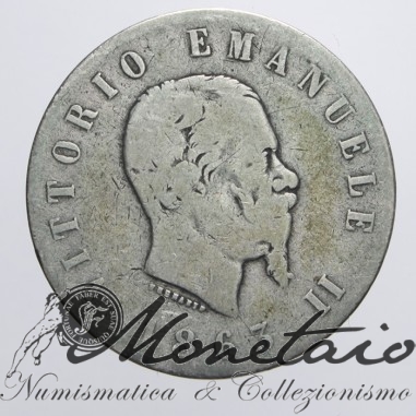 2 Lire 1863 "Stemma" Napoli