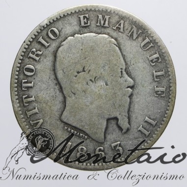 1 Lira 1863 "Valore" Milano