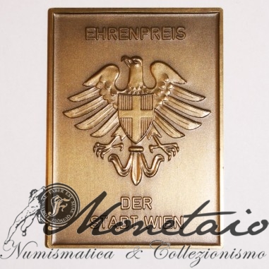 Piastra 1° Premio Mostra Internazionale Giardini 1974 Vienna