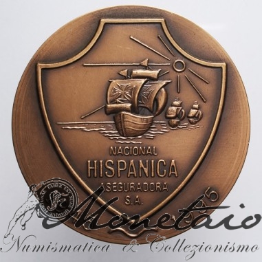 Medaglia 50° anniv. 1995 Nacional Hispanica Aseguradora