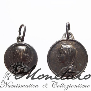 Nostra Signora di Lourdes Coppia di Medaglie