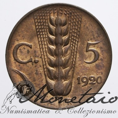 5 Centesimi 1920 "Spiga"