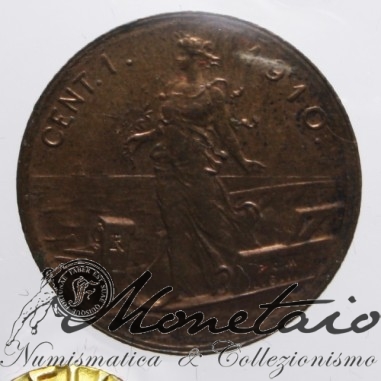 1 Centesimo 1910 "Italia su Prora"