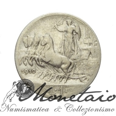 1 Lira 1910 "Quadriga Veloce"