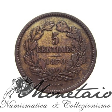5 Centimes 1870 - William III Netherlands