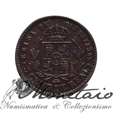5 Centesimi 1860 - Isabella II