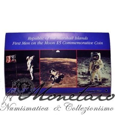 5 Dollari 1989 "Primo Uomo sulla Luna"