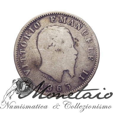 1 Lira 1863 "Valore" Milano