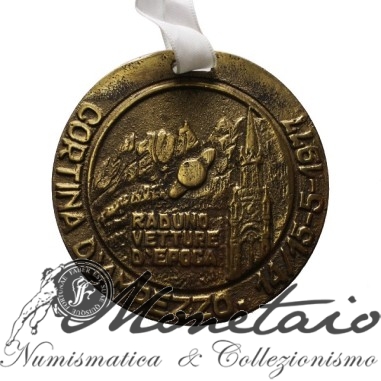 Medaglia Cortina 1977 "Raduno vetture d'epoca"