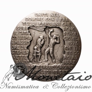 Medaglia Terremoto Friuli Monfalcone 1976