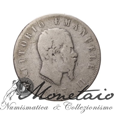 2 Lire 1863 "Valore" Torino
