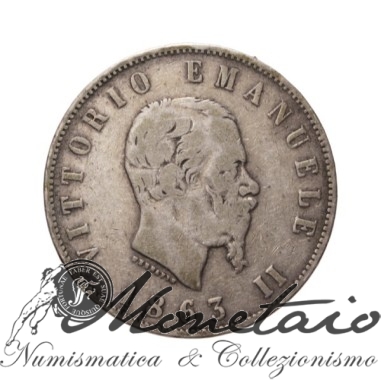 2 Lire 1863 "Stemma" Napoli