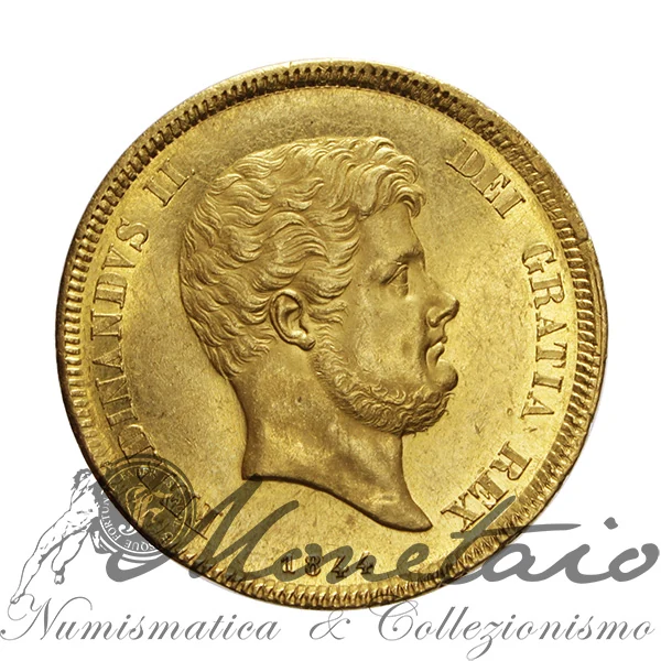 Moneta numismatica in oro con ritratto ottocentesco